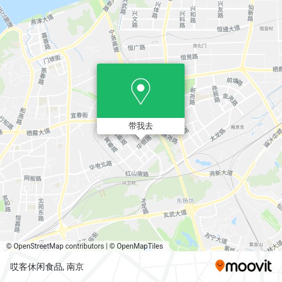哎客休闲食品地图