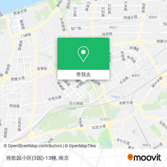 燕歌园小区(3园)-13幢地图