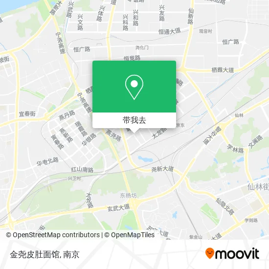 金尧皮肚面馆地图