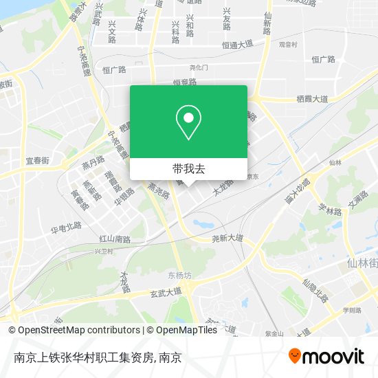 南京上铁张华村职工集资房地图