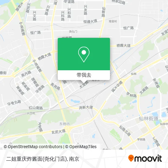 二姐重庆炸酱面(尧化门店)地图