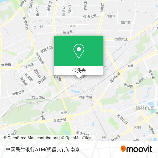 中国民生银行ATM(栖霞支行)地图