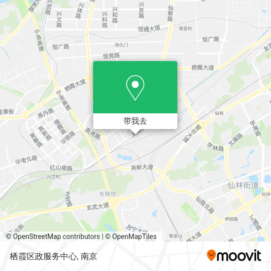 栖霞区政服务中心地图