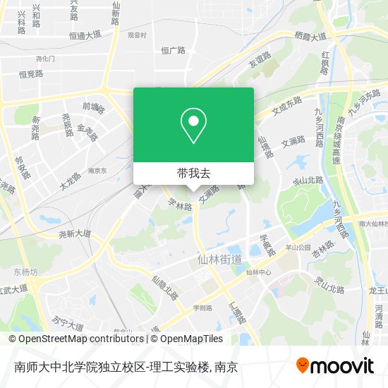 南师大中北学院独立校区-理工实验楼地图