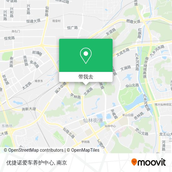 优捷诺爱车养护中心地图