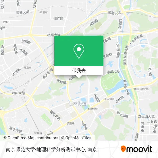 南京师范大学-地理科学分析测试中心地图