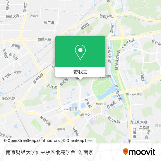 南京财经大学仙林校区北苑学舍12地图