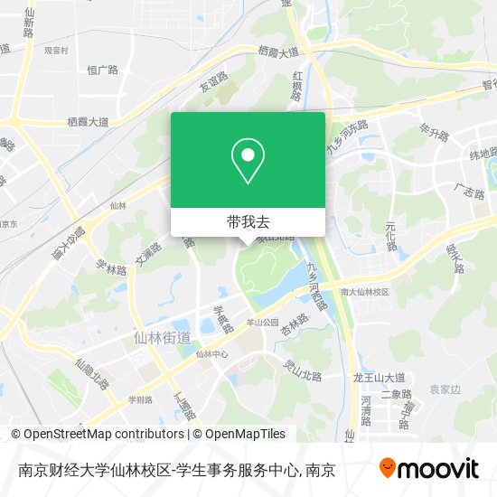 南京财经大学仙林校区-学生事务服务中心地图