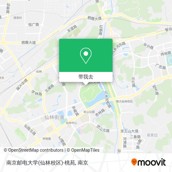南京邮电大学(仙林校区)-桃苑地图