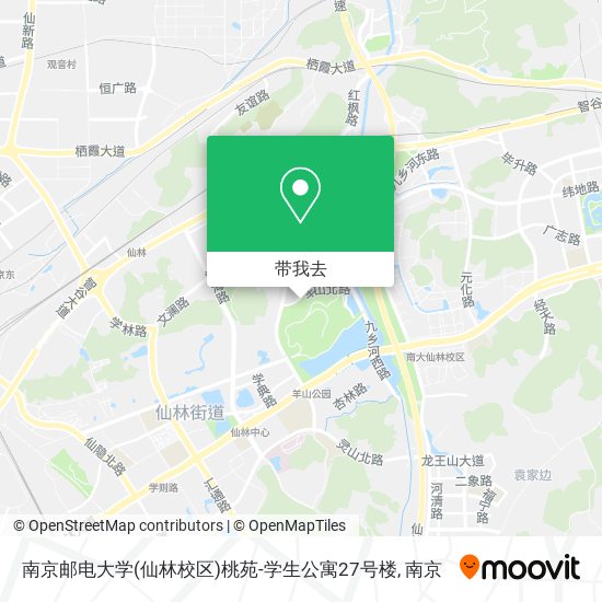 南京邮电大学(仙林校区)桃苑-学生公寓27号楼地图