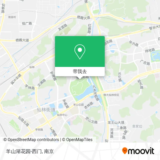 羊山湖花园-西门地图