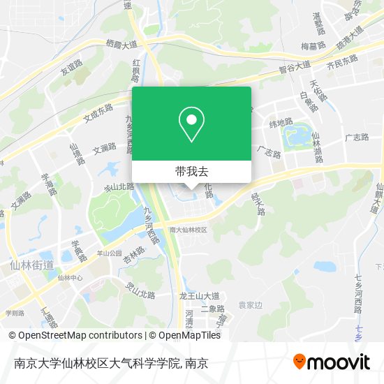 南京大学仙林校区大气科学学院地图