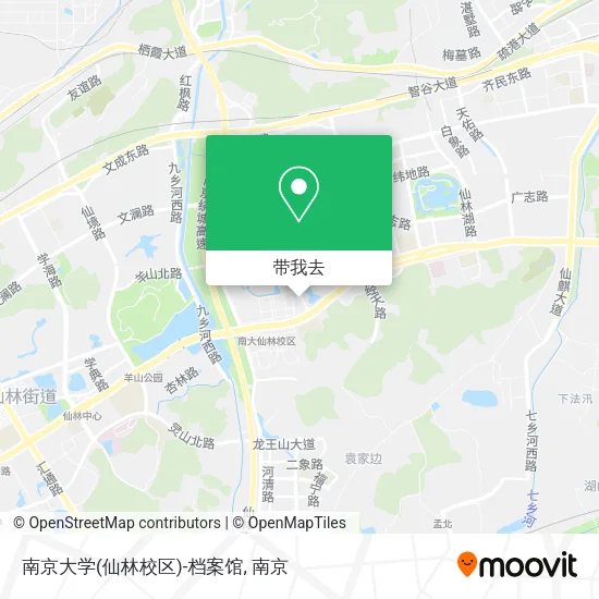 南京大学(仙林校区)-档案馆地图