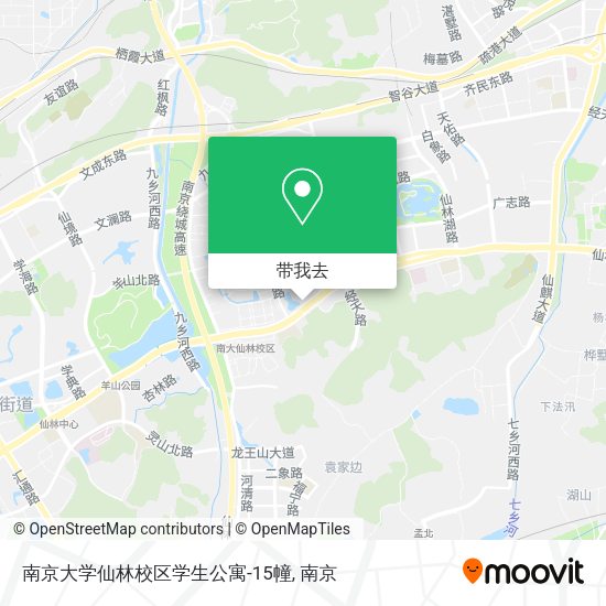南京大学仙林校区学生公寓-15幢地图