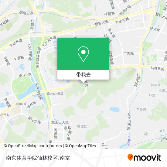 南京体育学院仙林校区地图