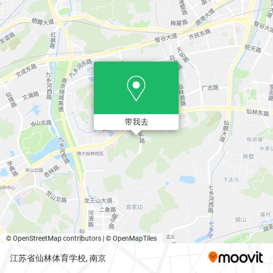 江苏省仙林体育学校地图