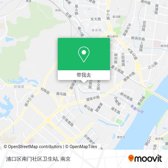 浦口区南门社区卫生站地图