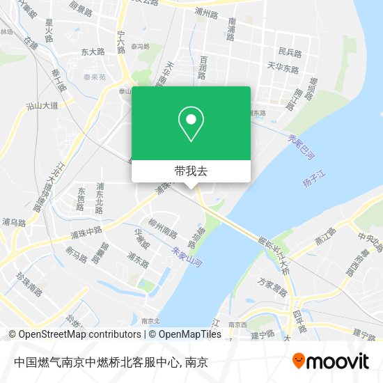 中国燃气南京中燃桥北客服中心地图