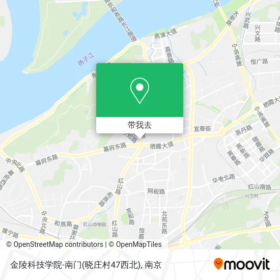 金陵科技学院-南门(晓庄村47西北)地图