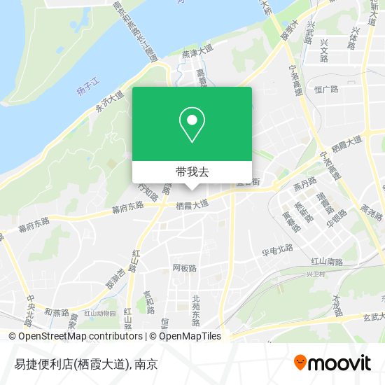 易捷便利店(栖霞大道)地图