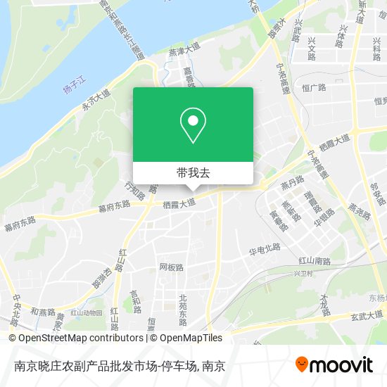 南京晓庄农副产品批发市场-停车场地图