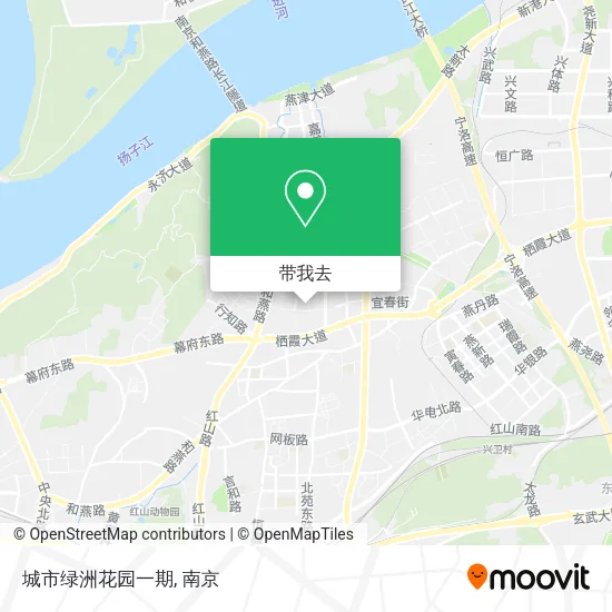 城市绿洲花园一期地图