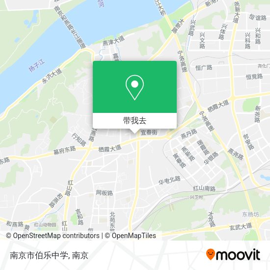 南京市伯乐中学地图