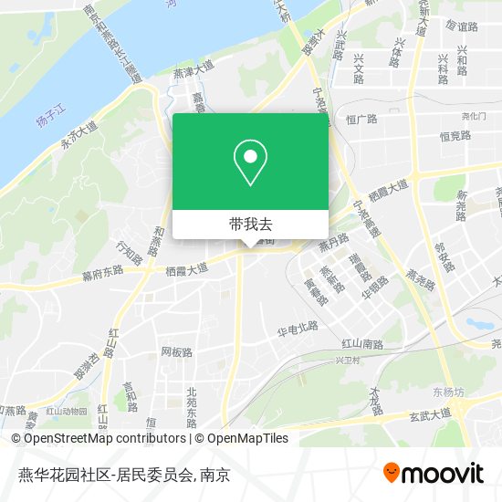燕华花园社区-居民委员会地图