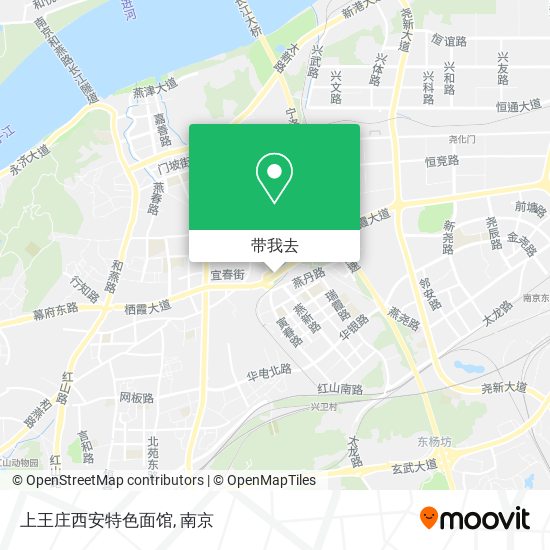 上王庄西安特色面馆地图