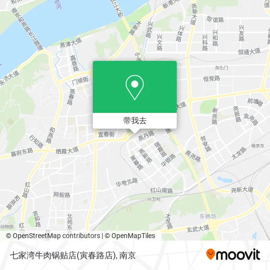 七家湾牛肉锅贴店(寅春路店)地图