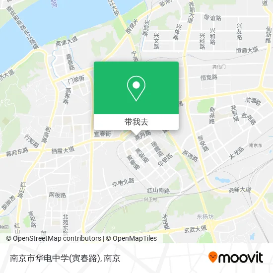 南京市华电中学(寅春路)地图