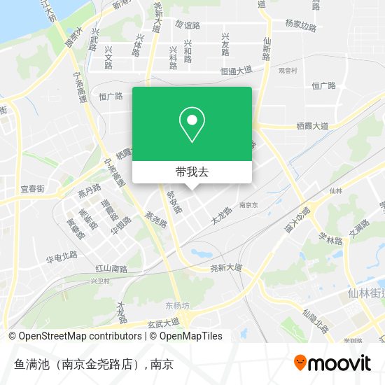鱼满池（南京金尧路店）地图