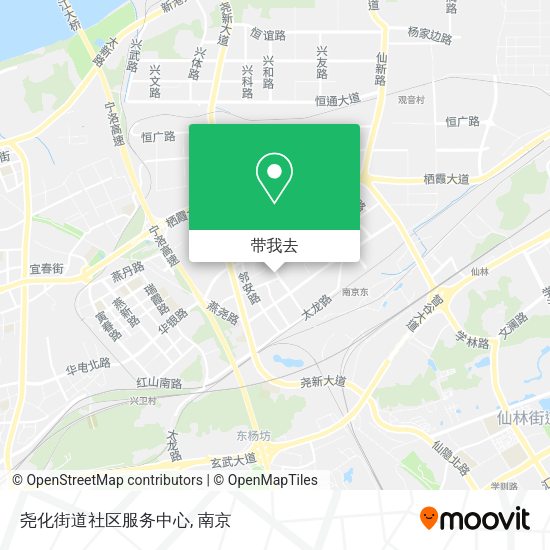 尧化街道社区服务中心地图