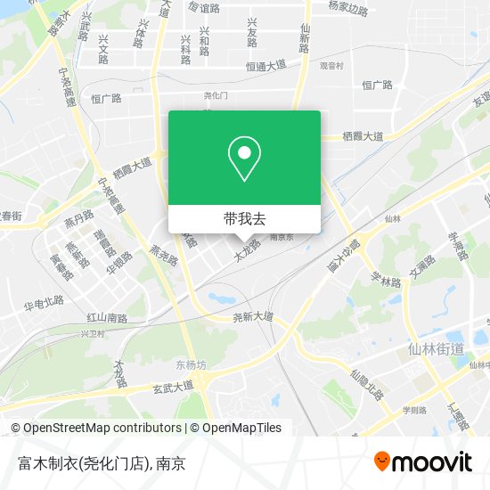 富木制衣(尧化门店)地图