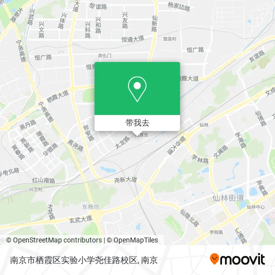 南京市栖霞区实验小学尧佳路校区地图