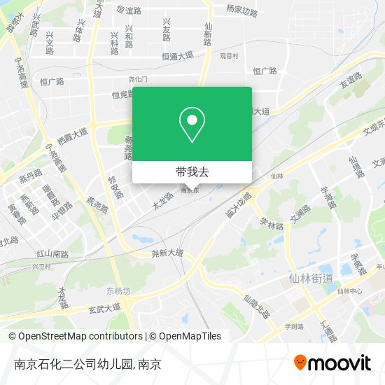 南京石化二公司幼儿园地图