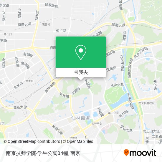 南京技师学院-学生公寓04幢地图