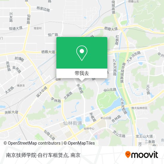 南京技师学院-自行车租赁点地图