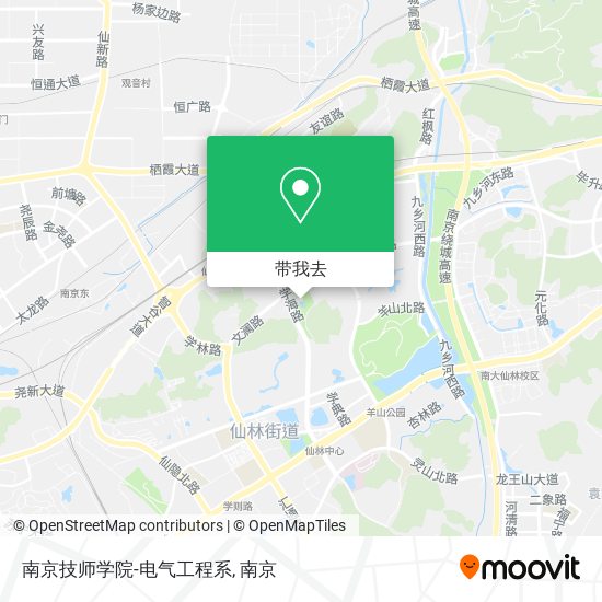 南京技师学院-电气工程系地图