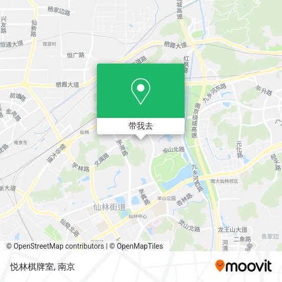 悦林棋牌室地图
