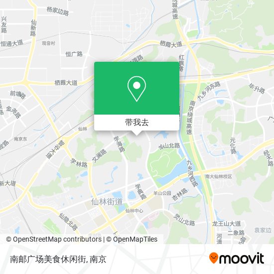 南邮广场美食休闲街地图