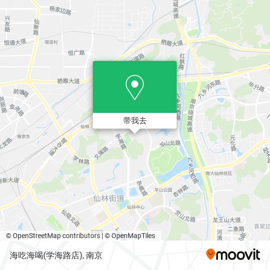 海吃海喝(学海路店)地图