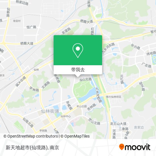 新天地超市(仙境路)地图