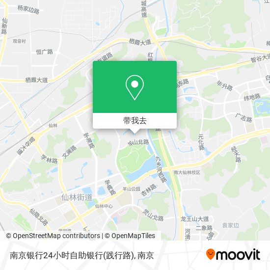 南京银行24小时自助银行(践行路)地图