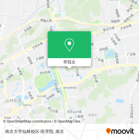 南京大学仙林校区-医学院地图