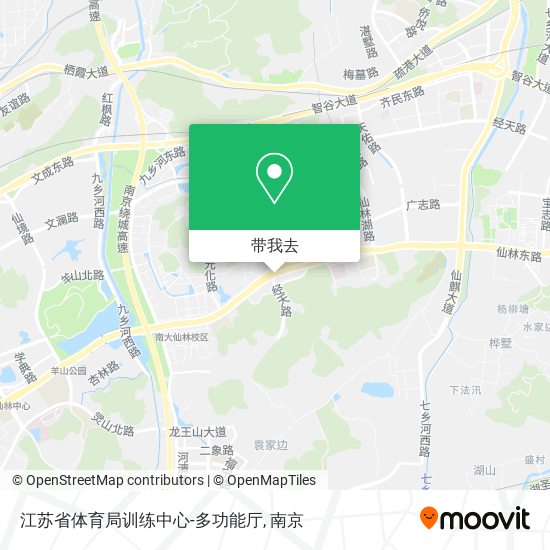 江苏省体育局训练中心-多功能厅地图