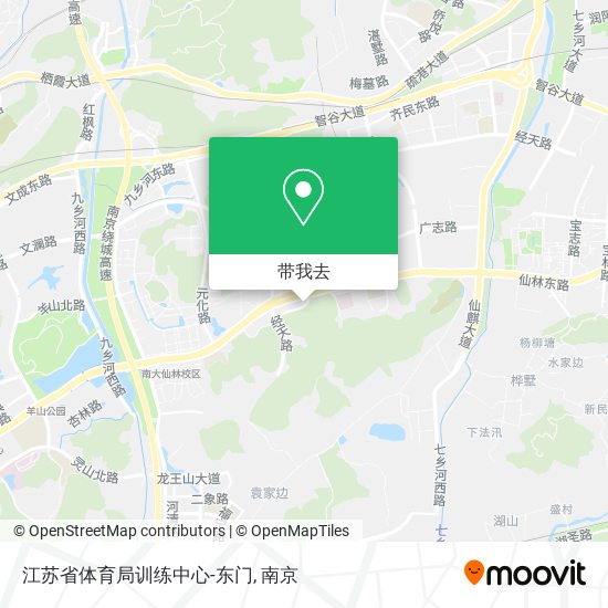 江苏省体育局训练中心-东门地图