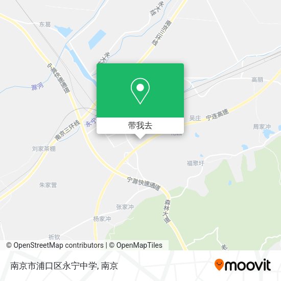 南京市浦口区永宁中学地图