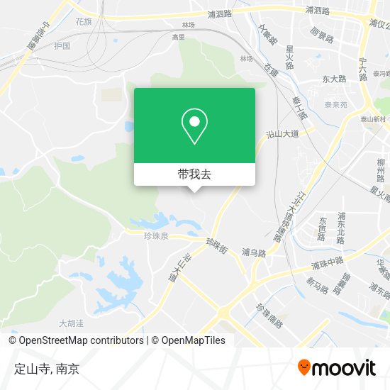 定山寺地图