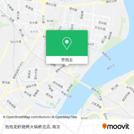 泡泡龙虾烧烤火锅桥北店地图